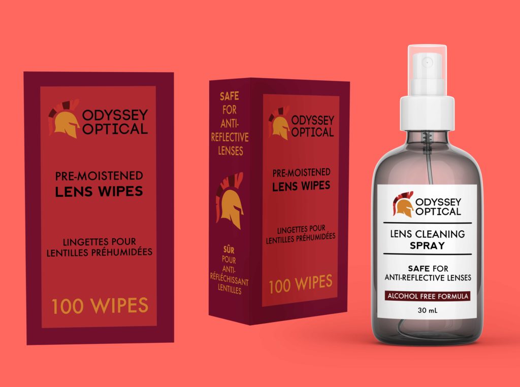 Odyssey Optical Lens Wipes and Lens Cleaning Spray